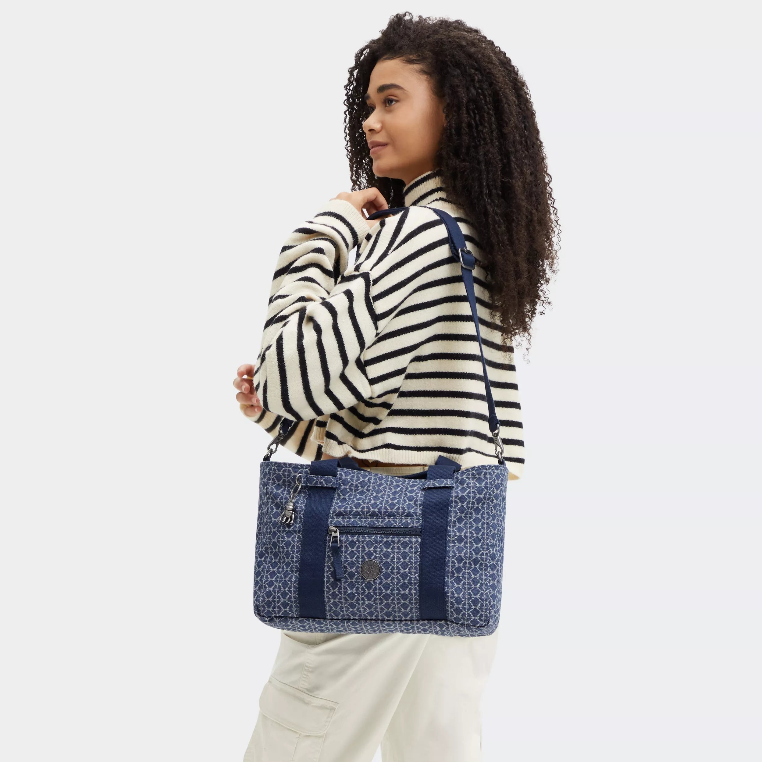 Ritta Small Printed Denim Handbag - Image 2