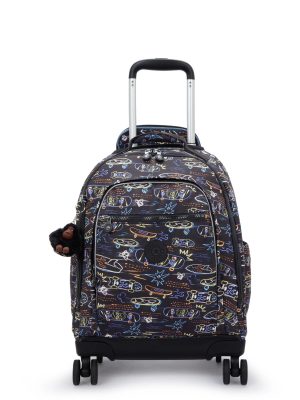 New Zea Printed 15 Laptop Rolling Backpack