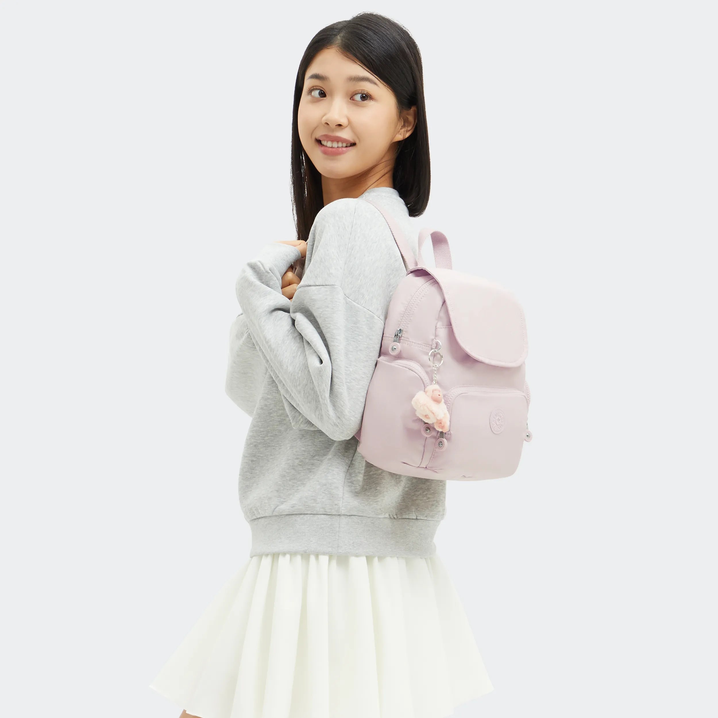 City Zip Mini Metallic Backpack - Image 2