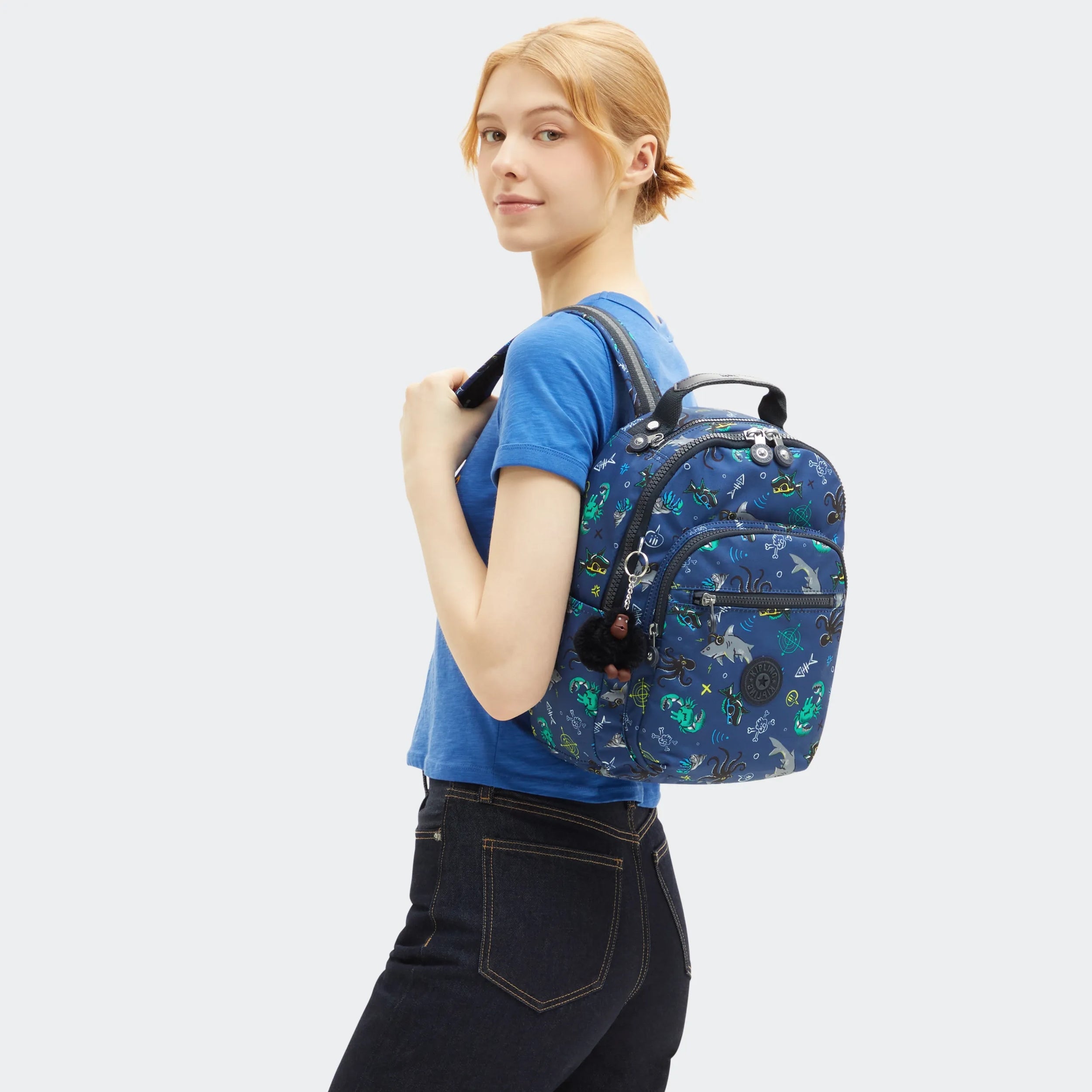 Seoul Small Printed Tablet Backpack - Image 2