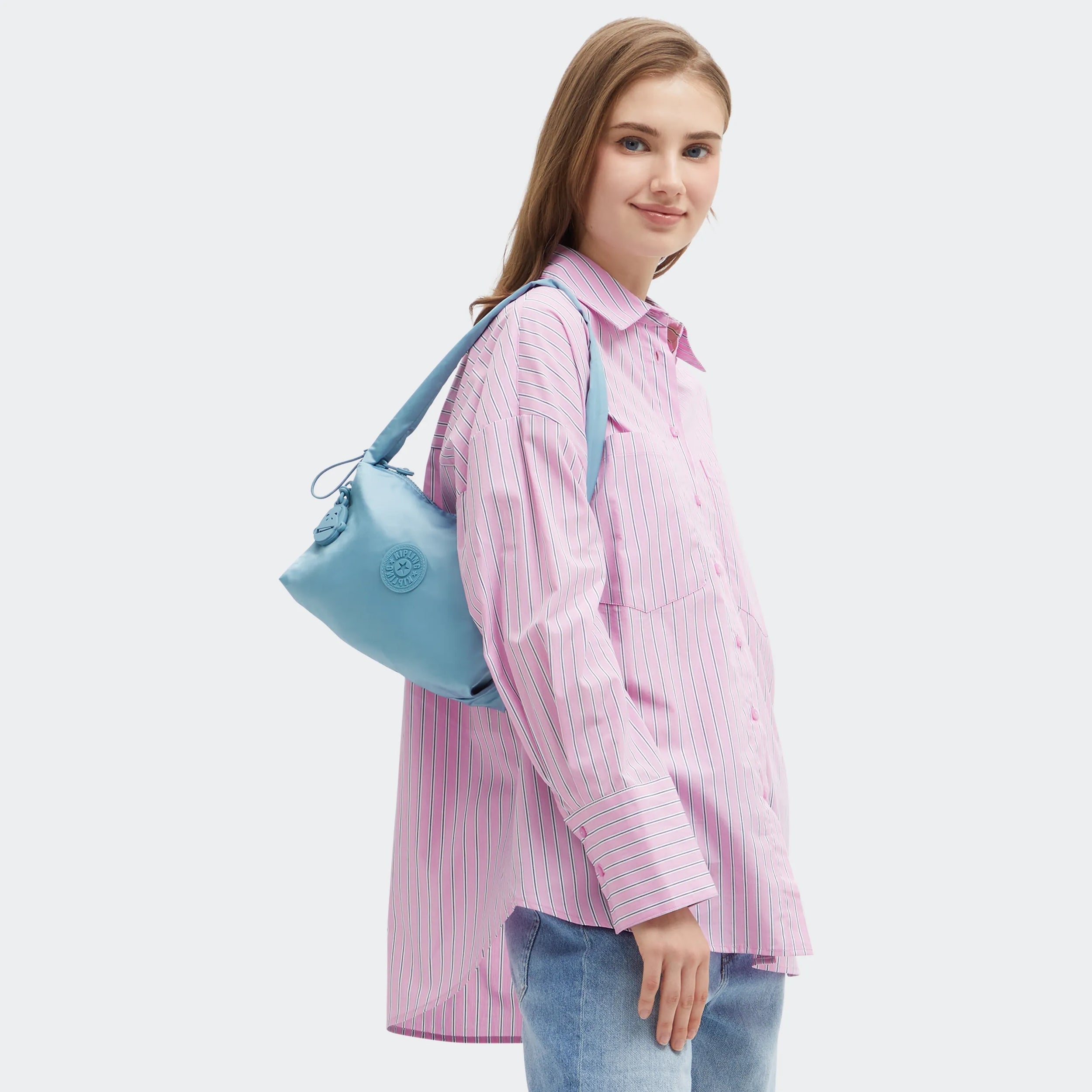 Eleni Smooth Satin Shoulder Bag - Image 2