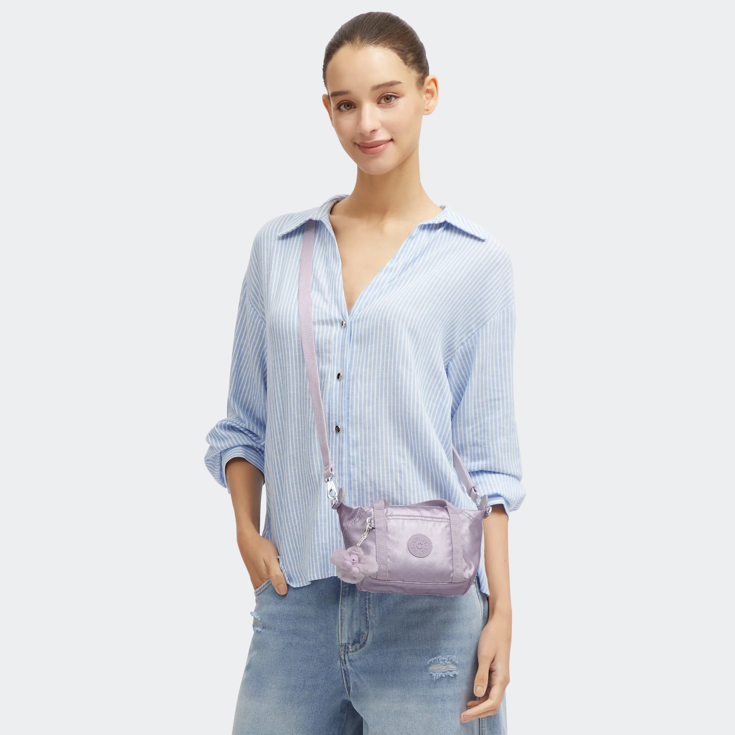 Art Compact Metallic Crossbody Bag - Image 8