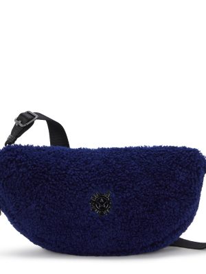 Julissa Small Fuzzy Crescent Crossbody Bag
